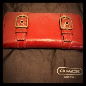 Red Coach wallet